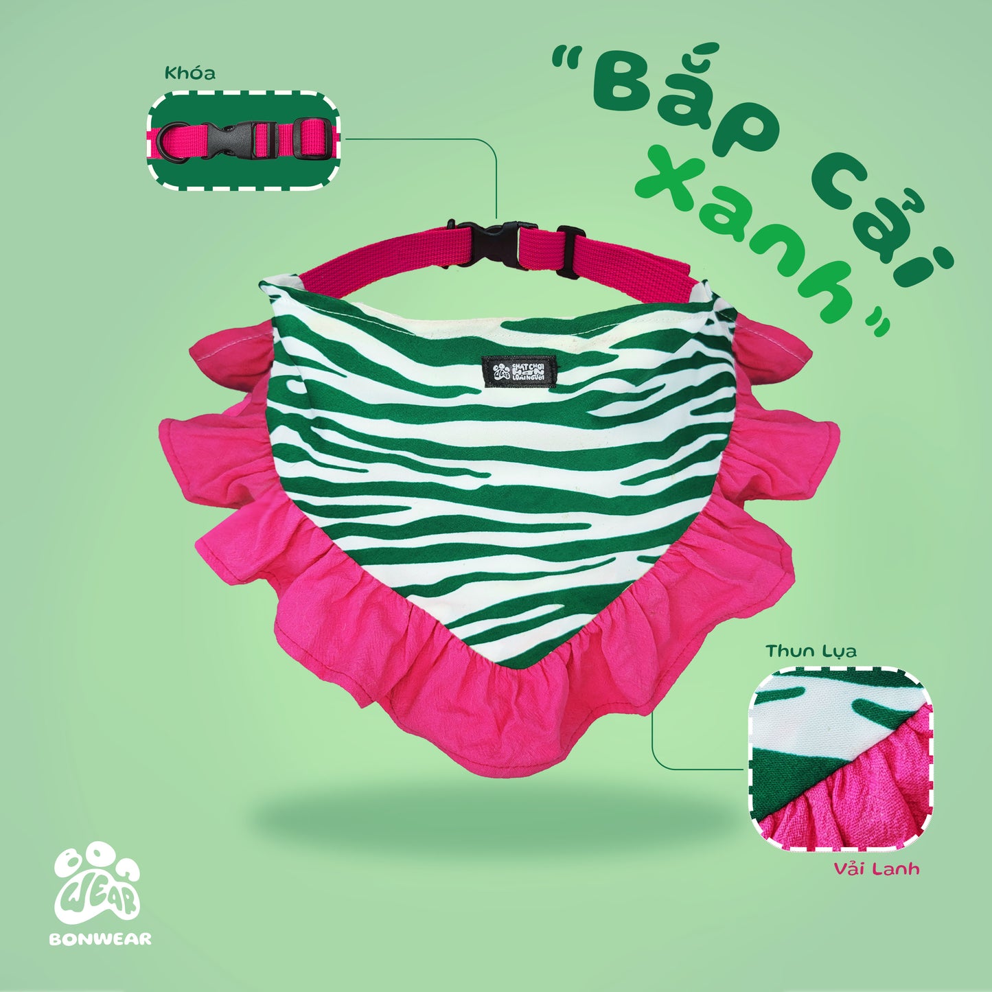 BANDANA GREEN CABBAGE (BẮP CẢI XANH)