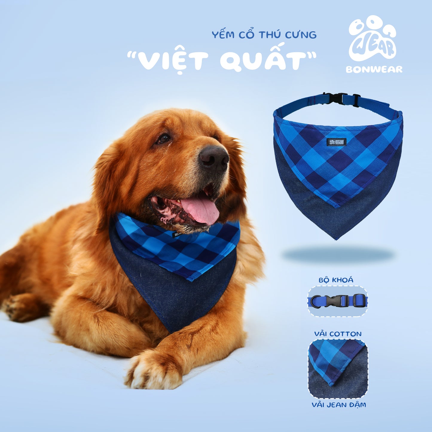 BANDANA BLUEBERRY (VIỆT QUẤT)