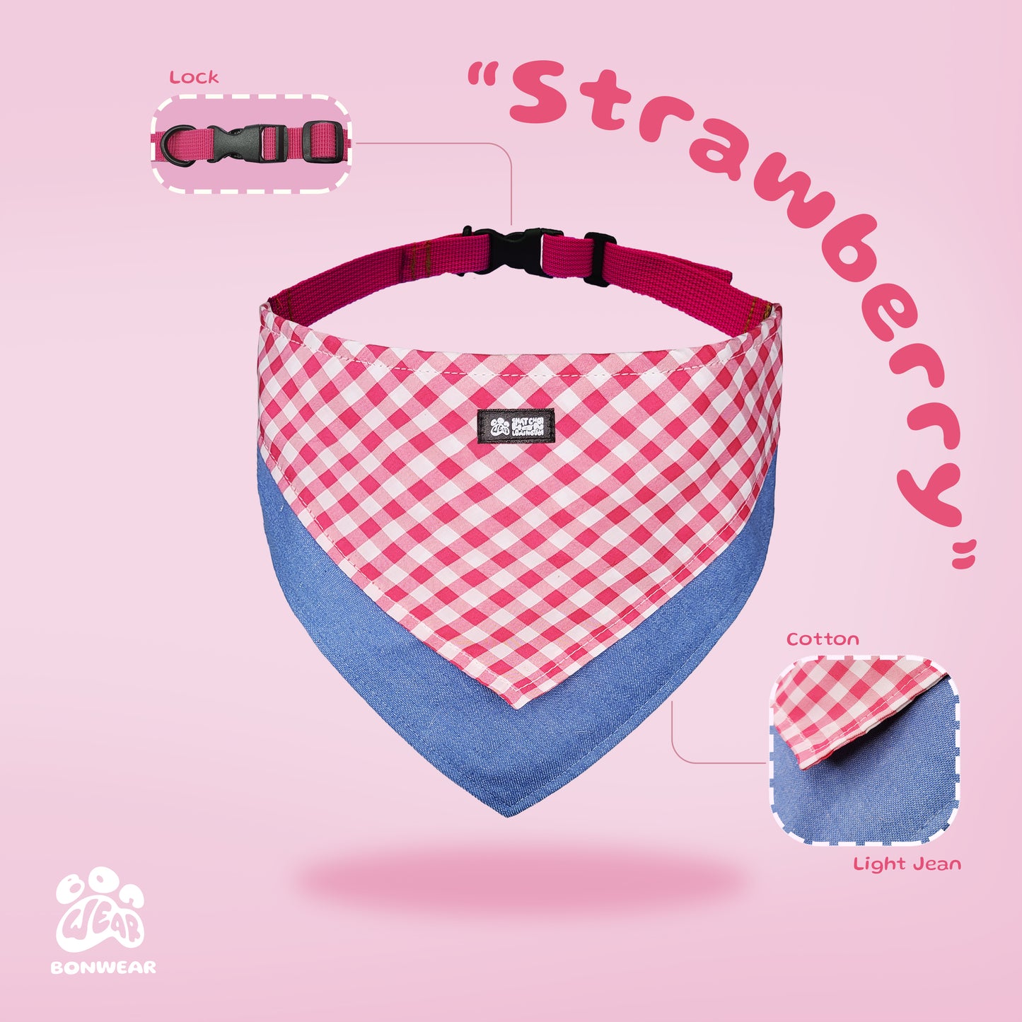BANDANA STRAWBERRY (DÂU TÂY)